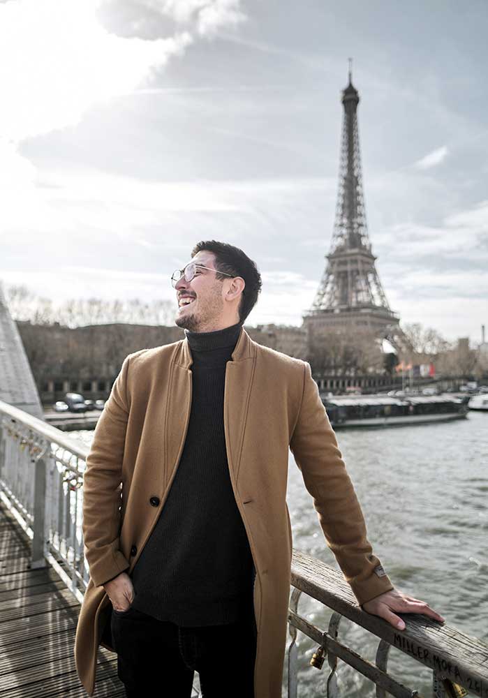 Sesión fotos hombre en París Ivan Conde Ph Fotógrafo en París