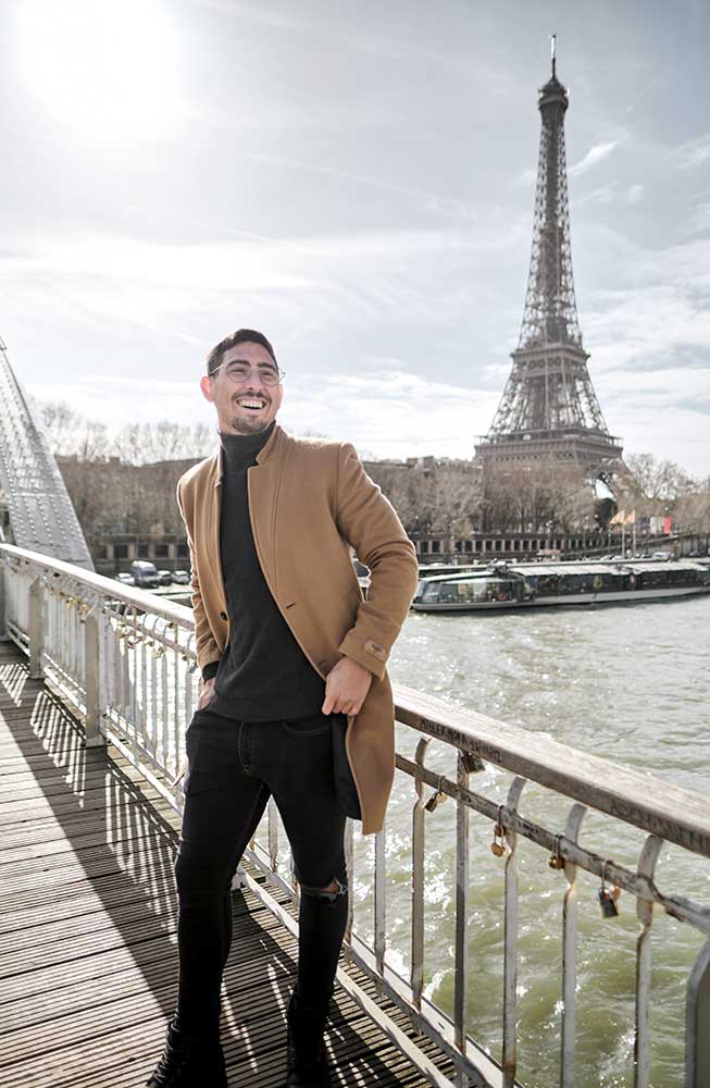 Sesión fotos hombre en París Ivan Conde Ph Fotógrafo en París