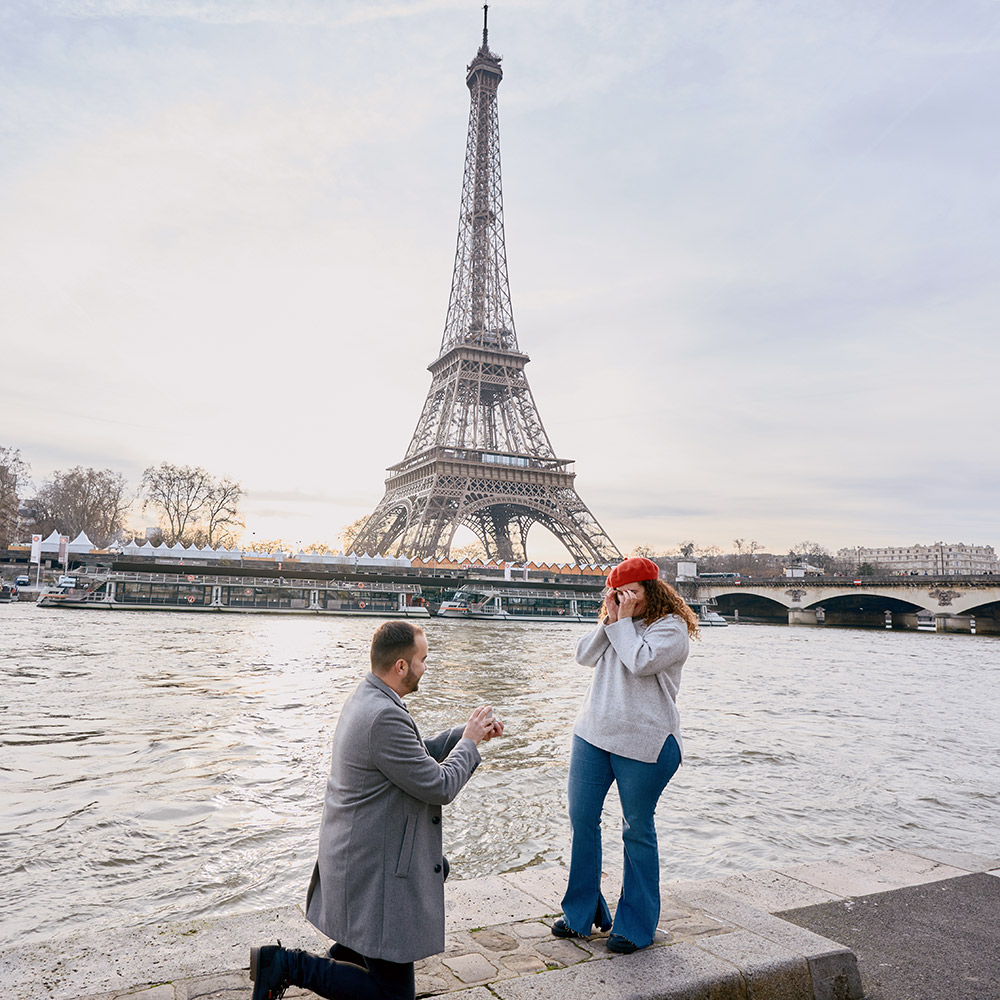 Fotos en París propuesta de matrimonio