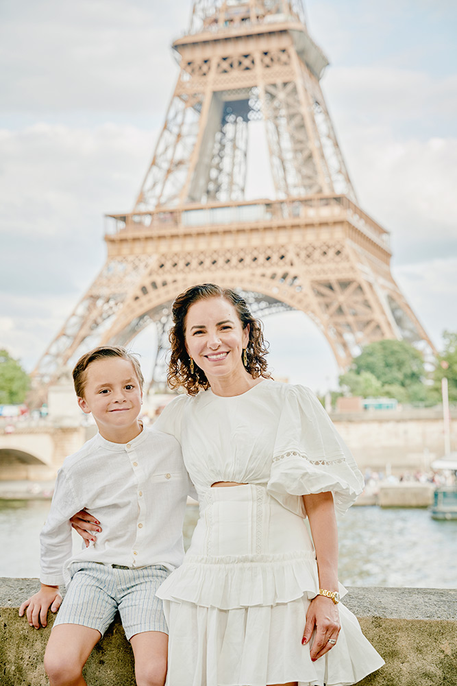 Sesión de fotos familiar en París