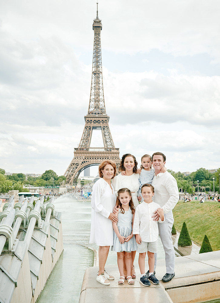 Sesión de fotos familiar en París