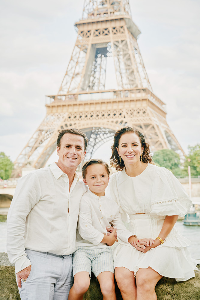 Sesión de fotos familiar en París