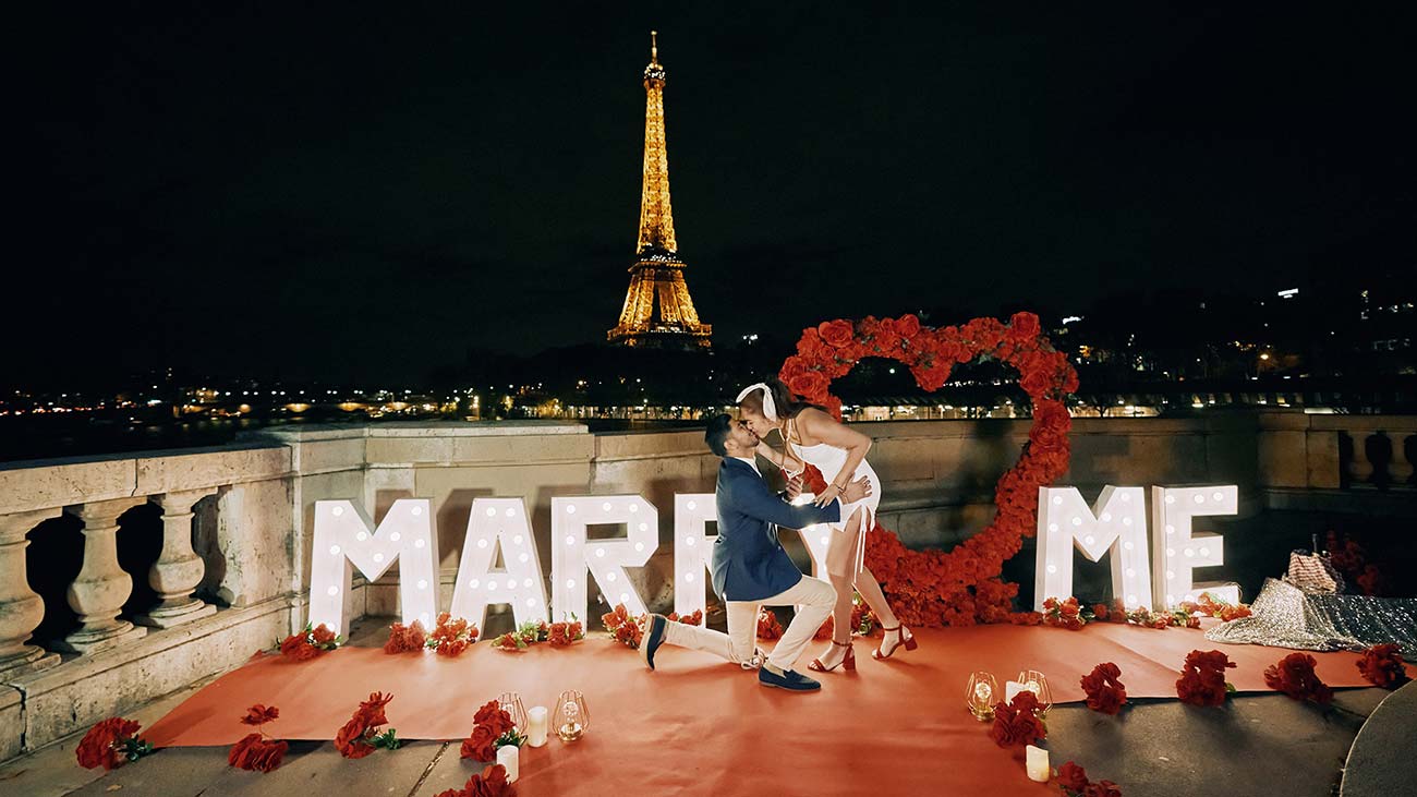 Propuesta casamiento Merry Me París.