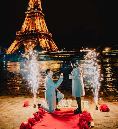Pedida de mano en París