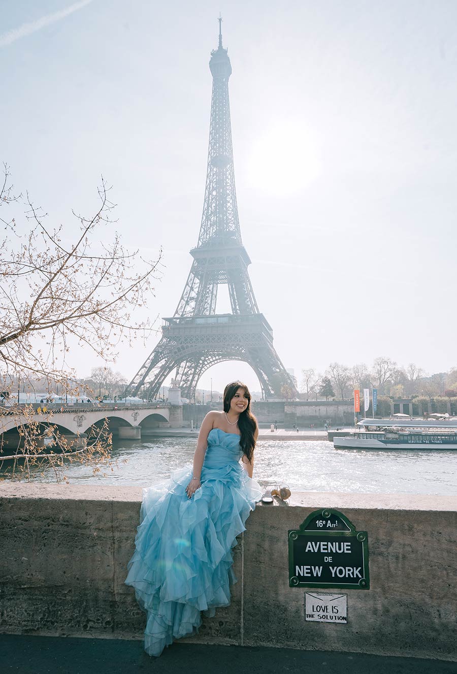 Sesión de fotos 15 años en París