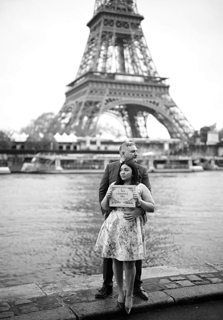 Pedida de mano original en París Pedida de mano original en París